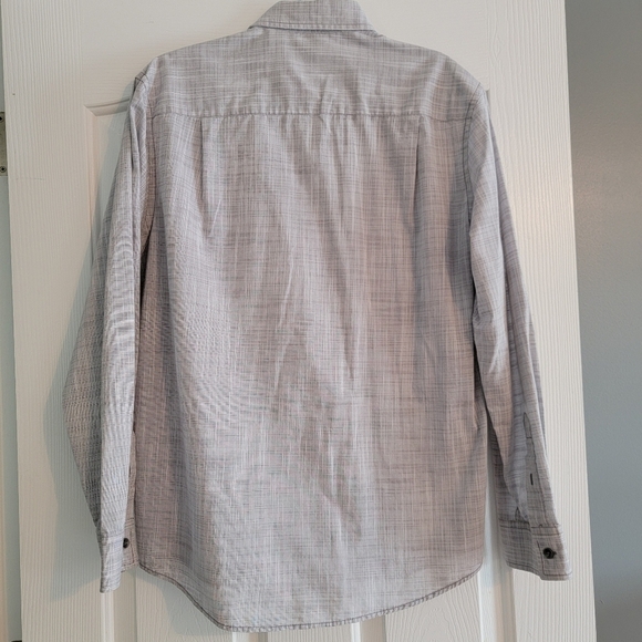 Alfani Chambray Gray casual long sleeve - Picture 2 of 3